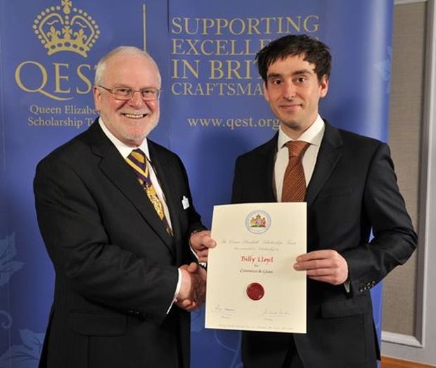 UK Dinnerware Designer Billy Lloyd Receives QEST Scholarship Award