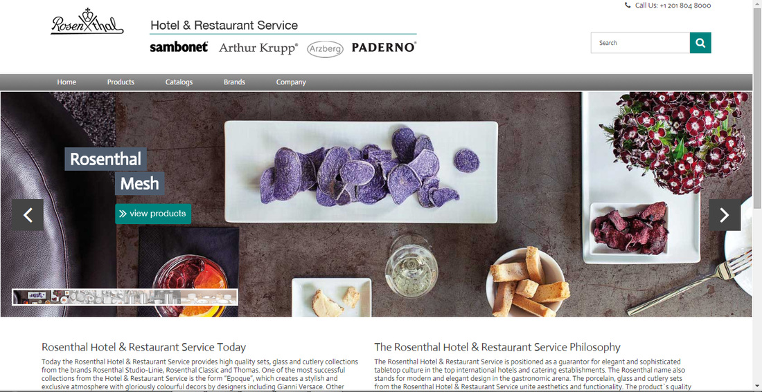 Rosenthal Hotel & Restaurant Service New Website – A New Home for Hospitality Tabletop Excitement