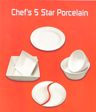 Chef’s 5 Star Porcelain: Classic Shapes. Classic Value.