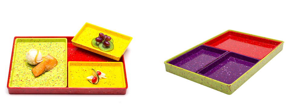 Zak Designs Keeps The Color Coming with Its New CONFETTI Serving Trays