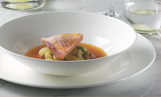 Wedgwood Hospitality: New GIO Dinnerware Brings Subtle Geometric Texture in Timeless White