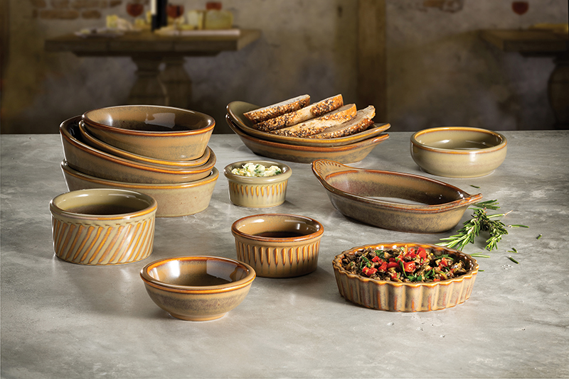 Hall China Unveils Sepia™ and Pesto® Completer Items – Accessories Accompany Homer Laughlin Dinnerware in Same Colors